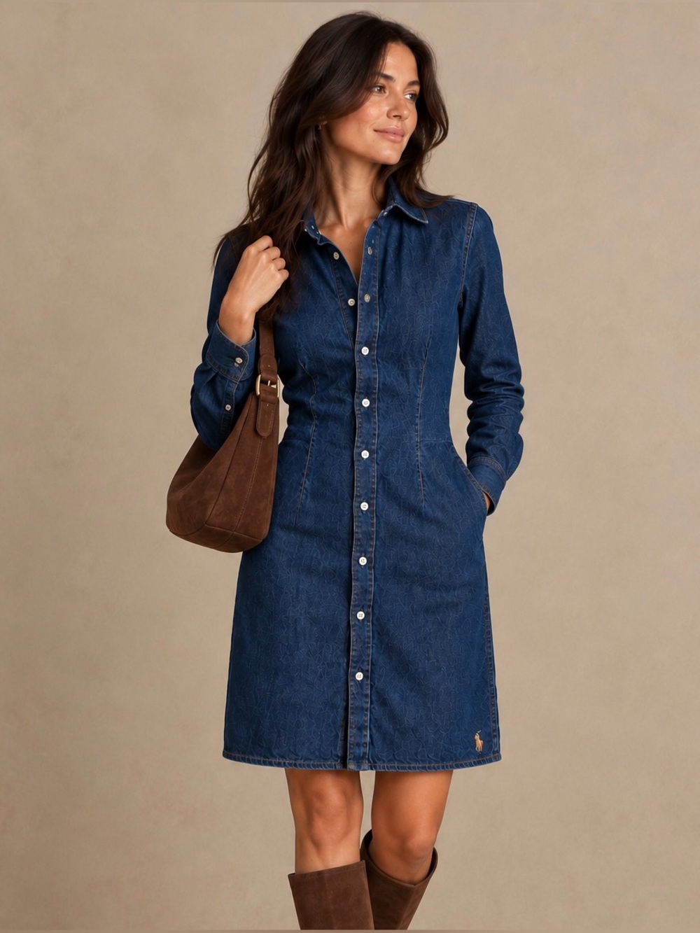 Polo Ralph Lauren Denim Button-Front Shirtdress – Size 4